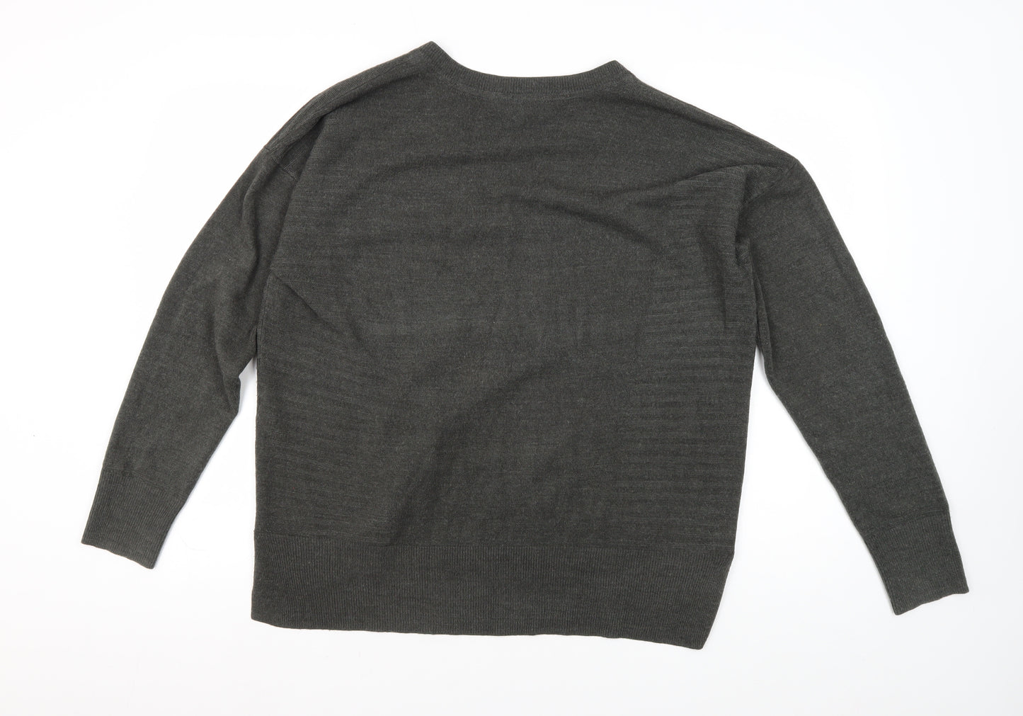 Principles Women's Grey V-Neck Jumper, Size 16