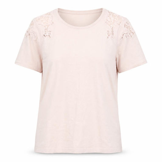 Front view of Principles Women's Pink T-Shirt, size 18, Embroidered