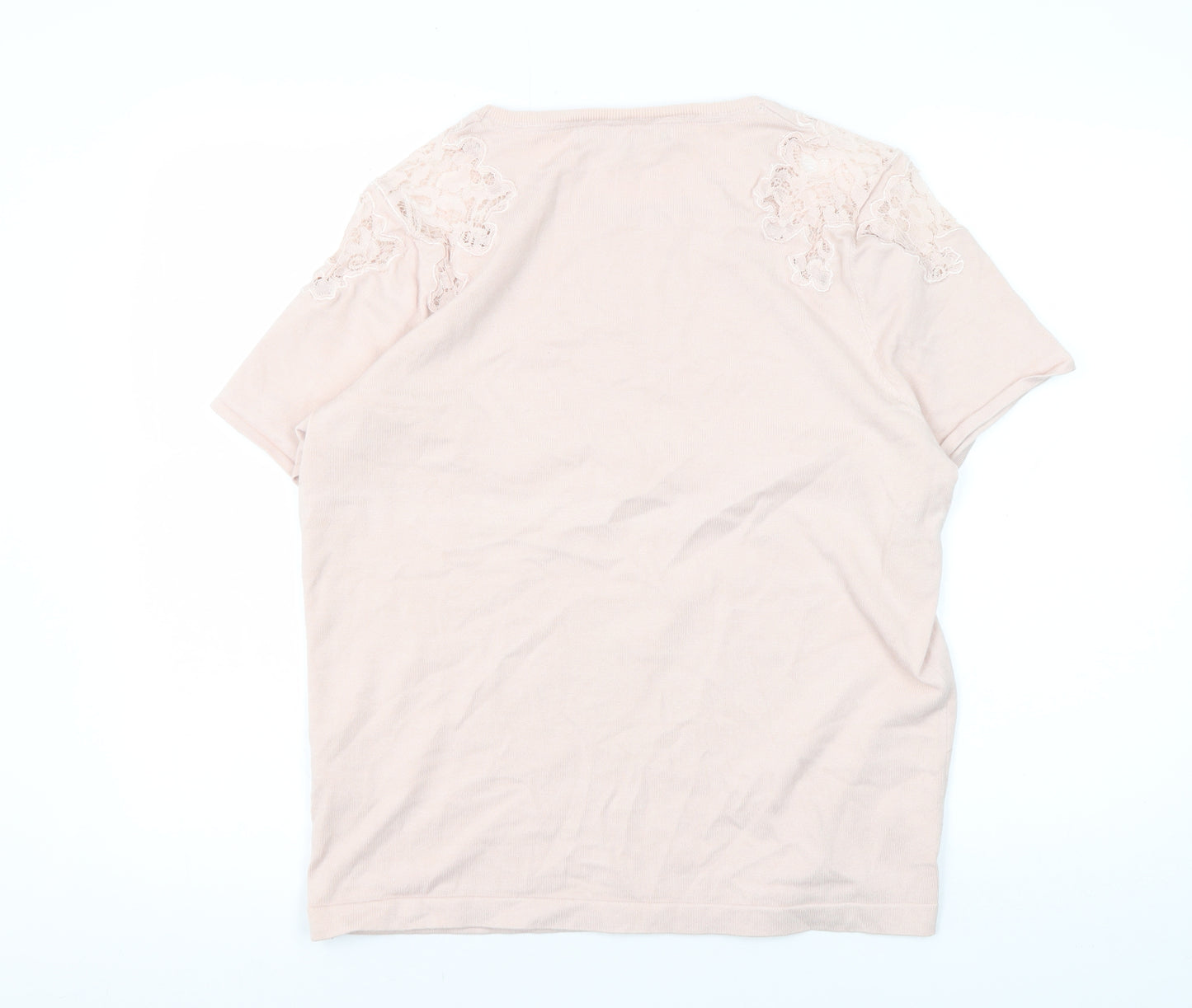 Principles Women's Pink T-Shirt Size 18 Embroidered