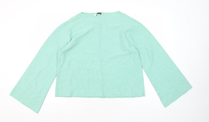 Oasis Women's Green Knit Jumper Medium
