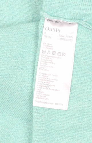 Oasis Women's Green Knit Jumper Medium