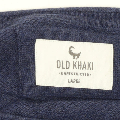 Old Khaki Men's Blue Cotton Pullover Jumper Size L