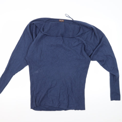 Phase Eight Women Blue Pullover, Size 12, Boat Neck, Knit