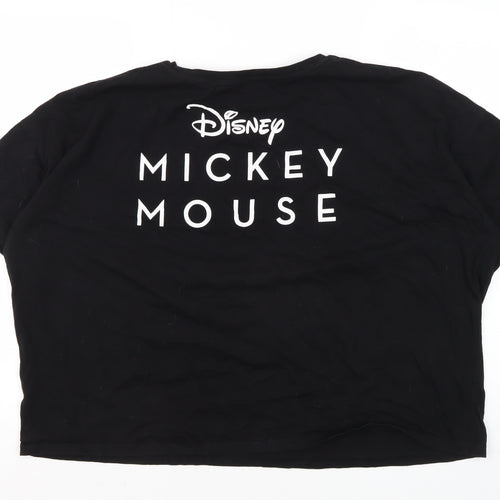 Disney Women's Black XL Mickey Mouse T-Shirt