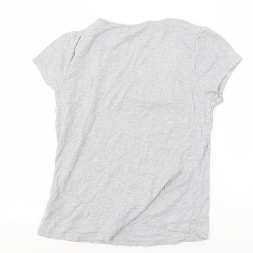 Rocha Women’s Grey T-Shirt, Size 14, Short Sleeve