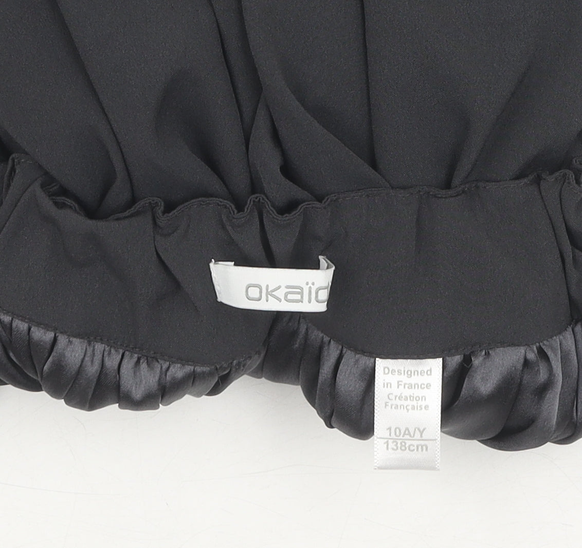 Okaidi Teens Black Pleated Skirt, Size 10