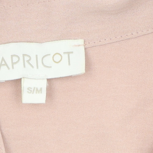 Apricot Women's Pink Shirt Dress S 3/4 Sleeve Collared