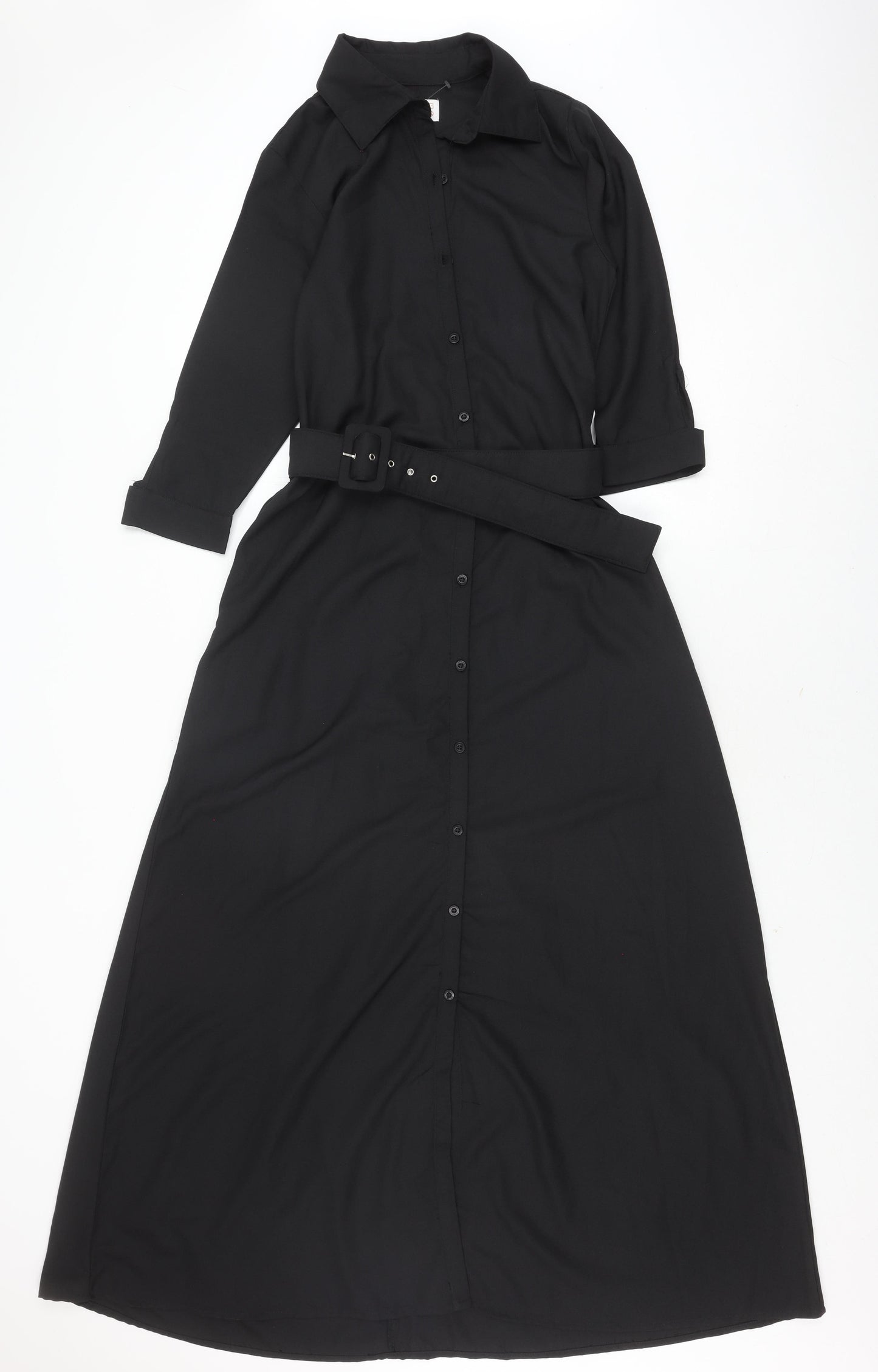 Dancing Leopard Women's Black Shirt Dress Size 10