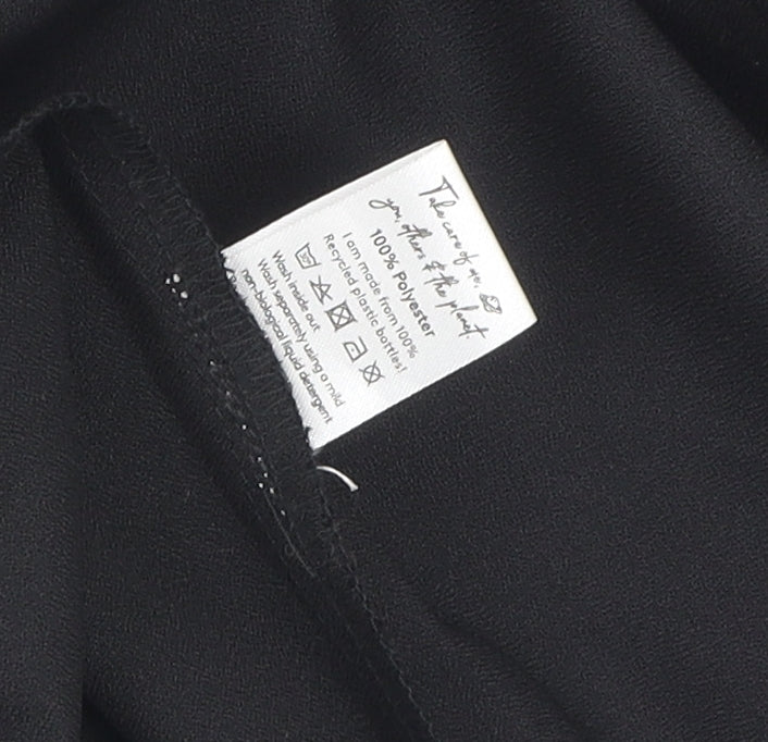 Dancing Leopard Women's Black Shirt Dress Size 10