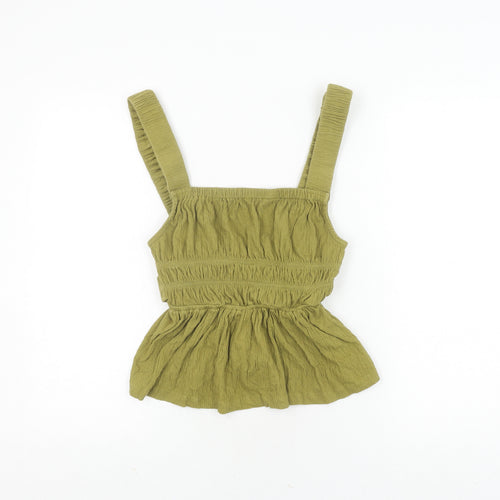 ASOS Design Women's Green Striped Camisole Blouse UK 8