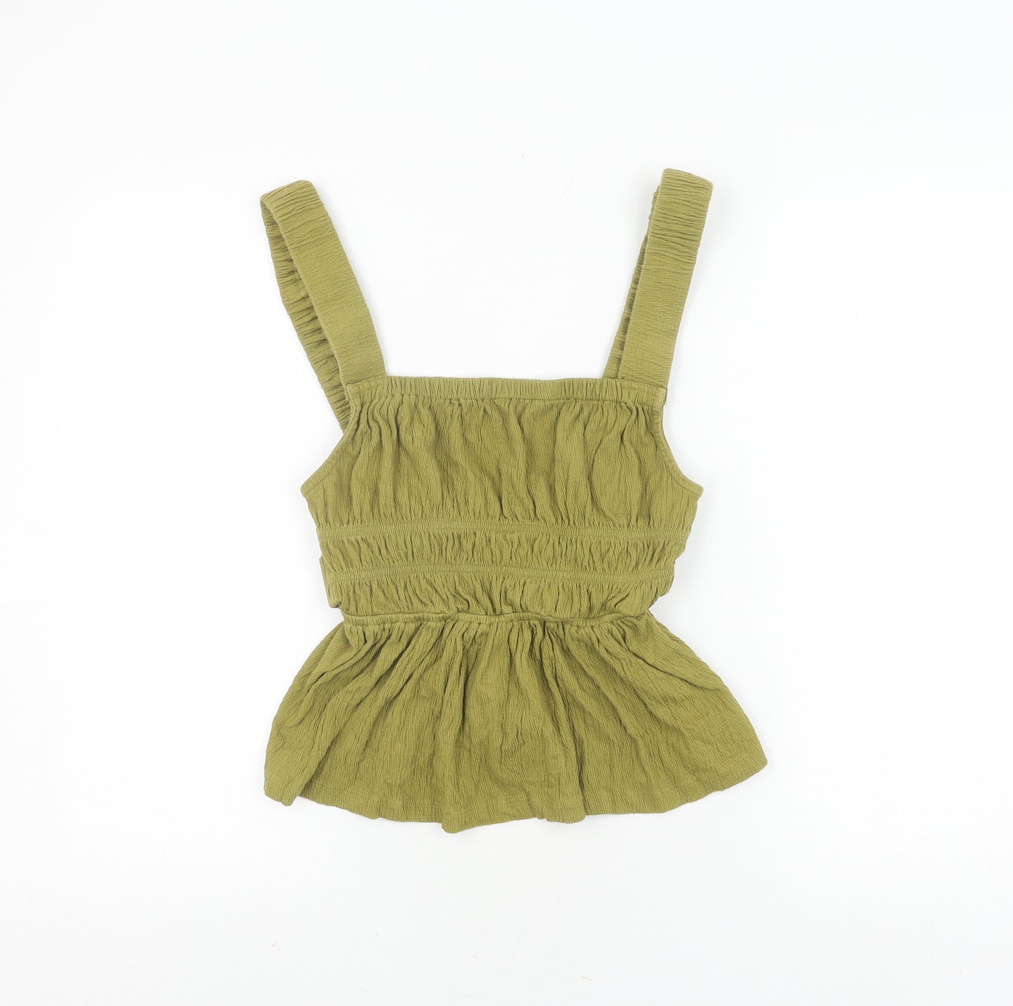 ASOS Design Women's Green Striped Camisole Blouse UK 8