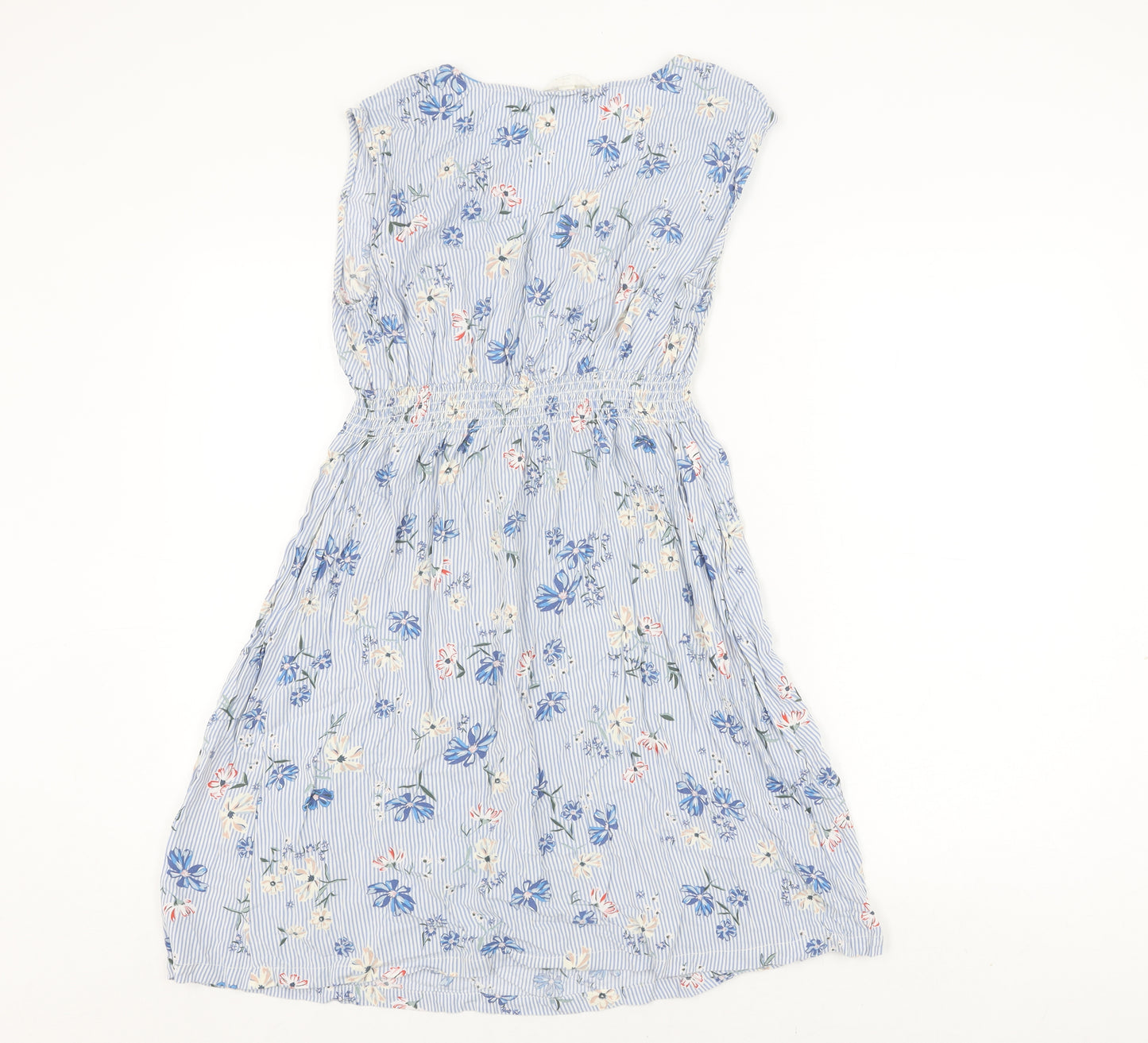 H&M Maternity Blue Floral Midi Dress - M