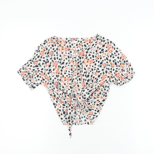 Next Teens Multicoloured Floral Cropped Top Size 12
