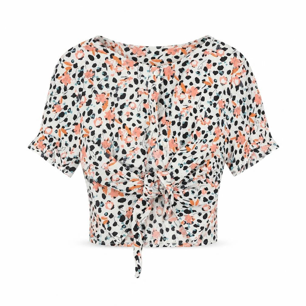 Front view of Next Teens Multicoloured Floral Cropped Top, size 12