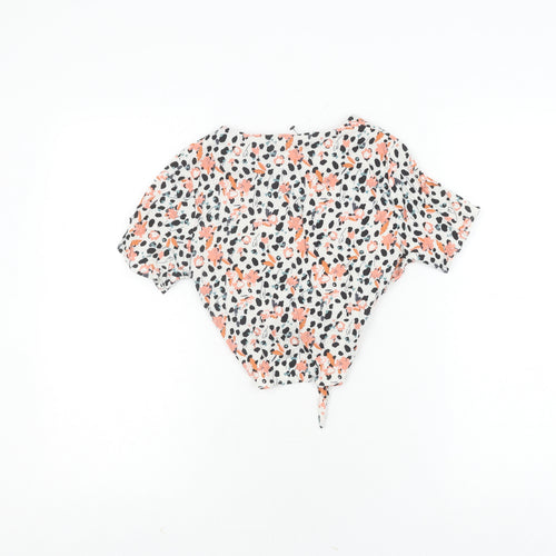 Next Teens Multicoloured Floral Cropped Top Size 12