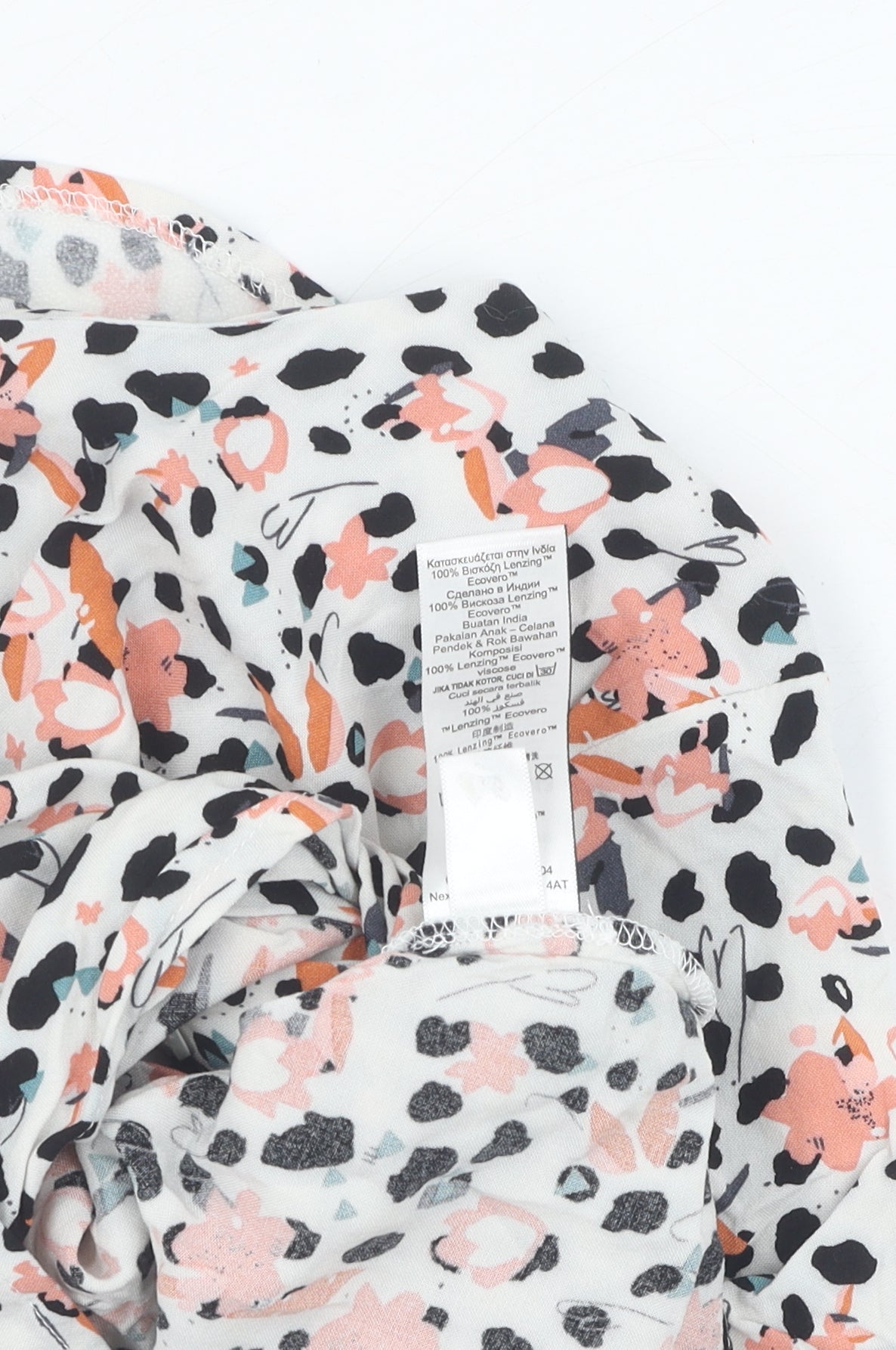 Next Teens Multicoloured Floral Cropped Top Size 12