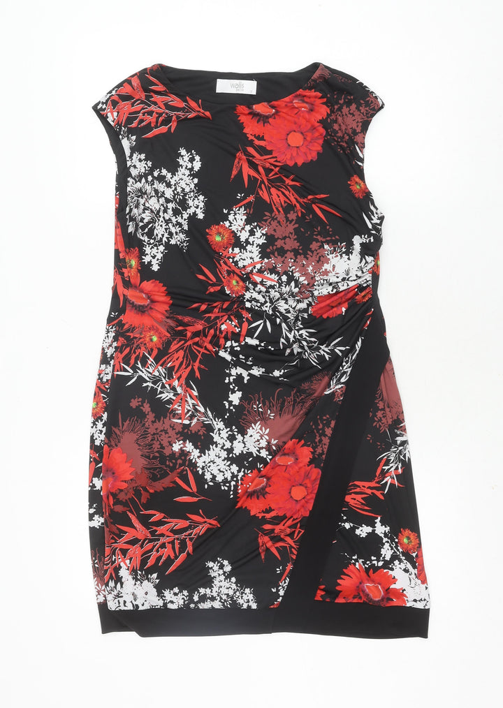 Wallis Women's Floral Sheath Dress, Size 12, Elegant Party Wear