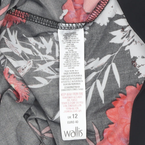 Wallis Women's Floral Sheath Dress, Size 12, Elegant Party Wear
