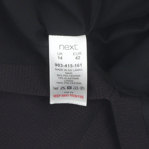 Next Women's Black and Pink Sleeveless Dress, Size 14
