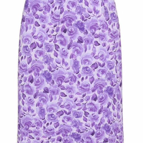 BHS Women's Purple Floral Knee Length Skirt Size 20