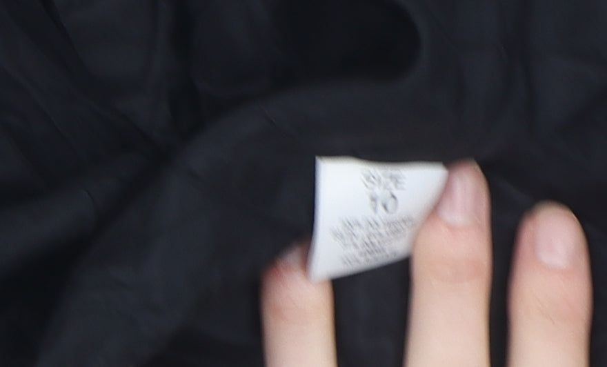 Début Women's Black Slip Dress Midi Size 10