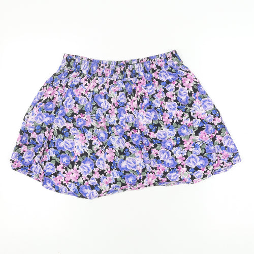 Forever 21 Women's Multicoloured Floral A-Line Skirt
