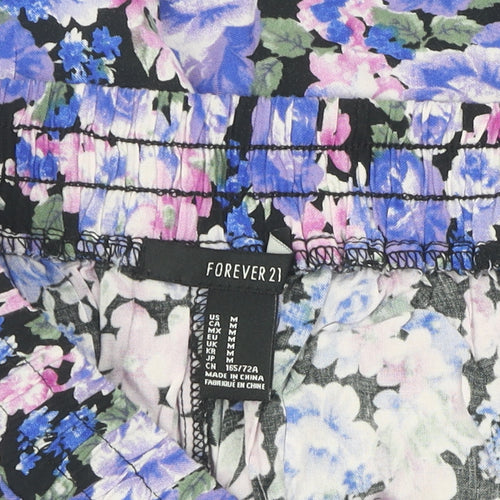 Forever 21 Women's Multicoloured Floral A-Line Skirt