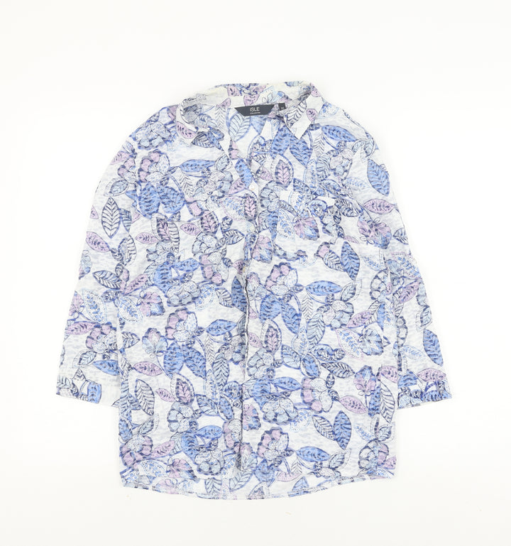 ISLE Women’s Floral Tunic Blouse, Multicoloured, Size 10