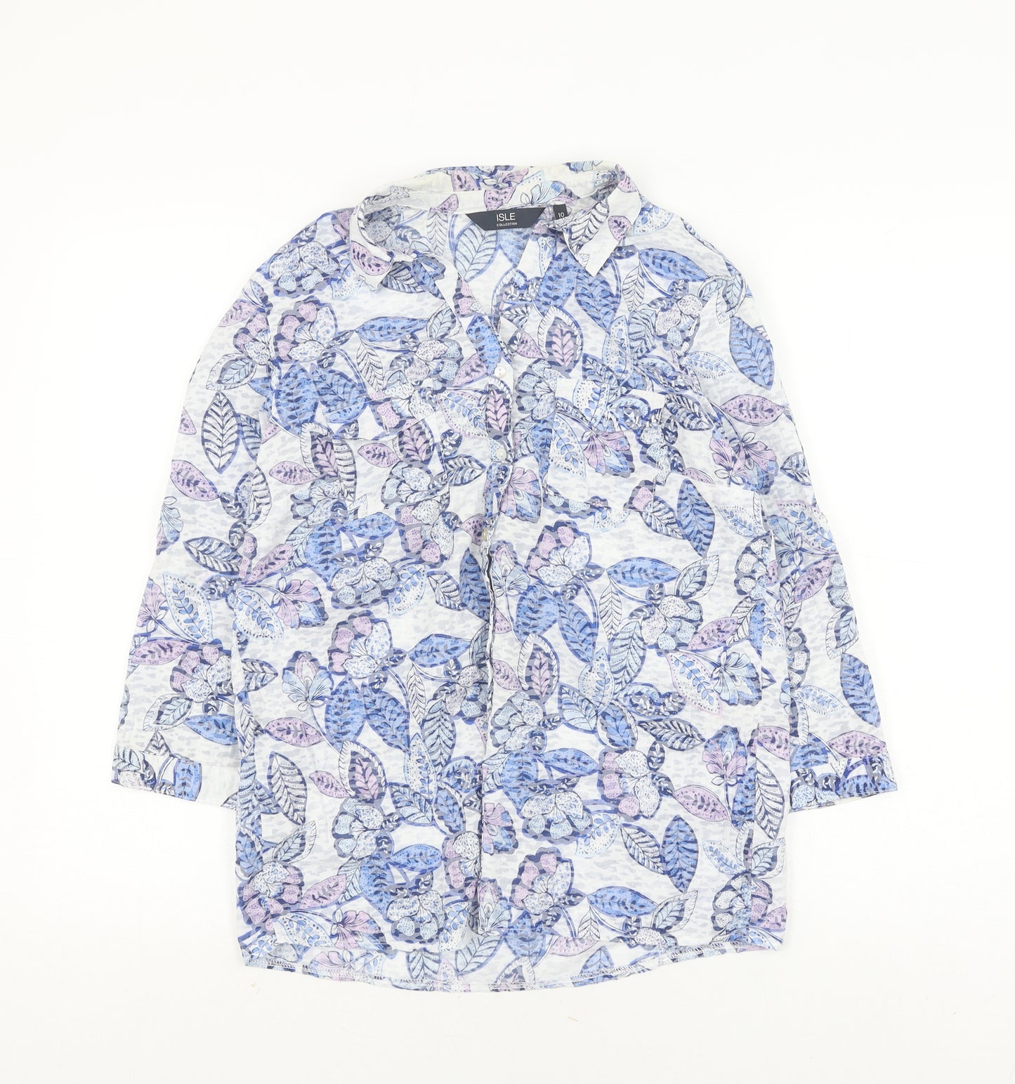 ISLE Women’s Floral Tunic Blouse, Multicoloured, Size 10