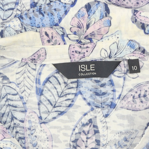 ISLE Women’s Floral Tunic Blouse, Multicoloured, Size 10
