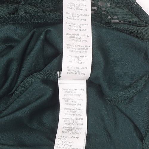 New Look Women's Green A-Line Lace Dress Size 10