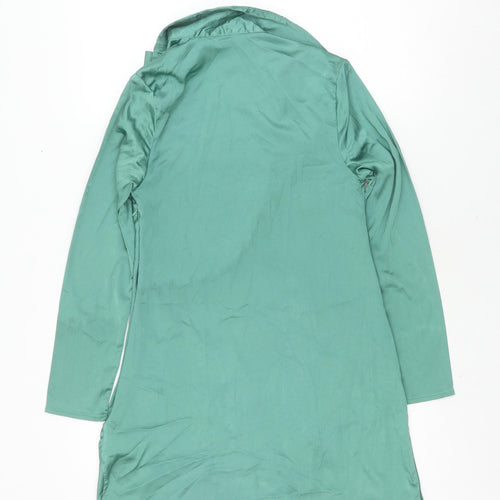 Missguided Petite Green Long Sleeve Dress Size 4