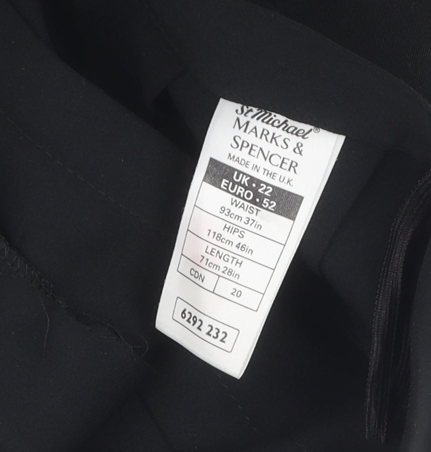 Marks & Spencer Women’s Black Pleated Skirt Size 22