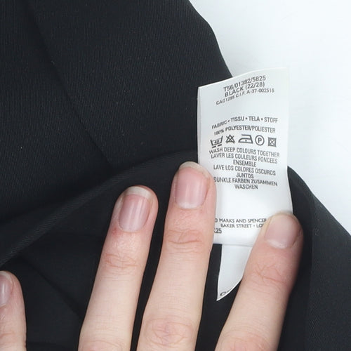 Marks & Spencer Women’s Black Pleated Skirt Size 22