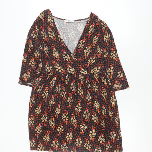 New Look Women's Multicoloured Floral Dress 10 Shift