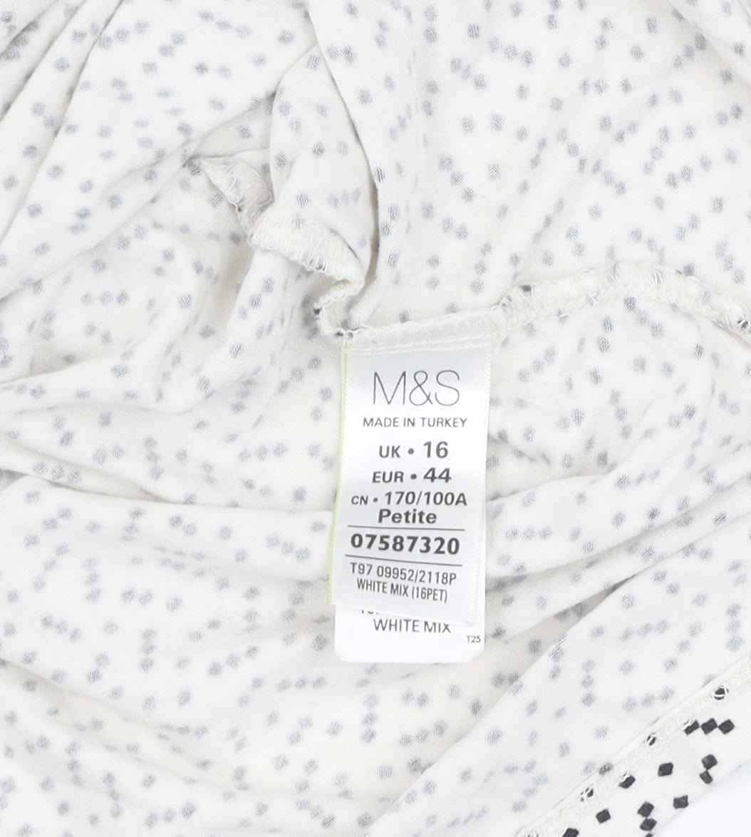 Marks and Spencer Women's White Petite Tee