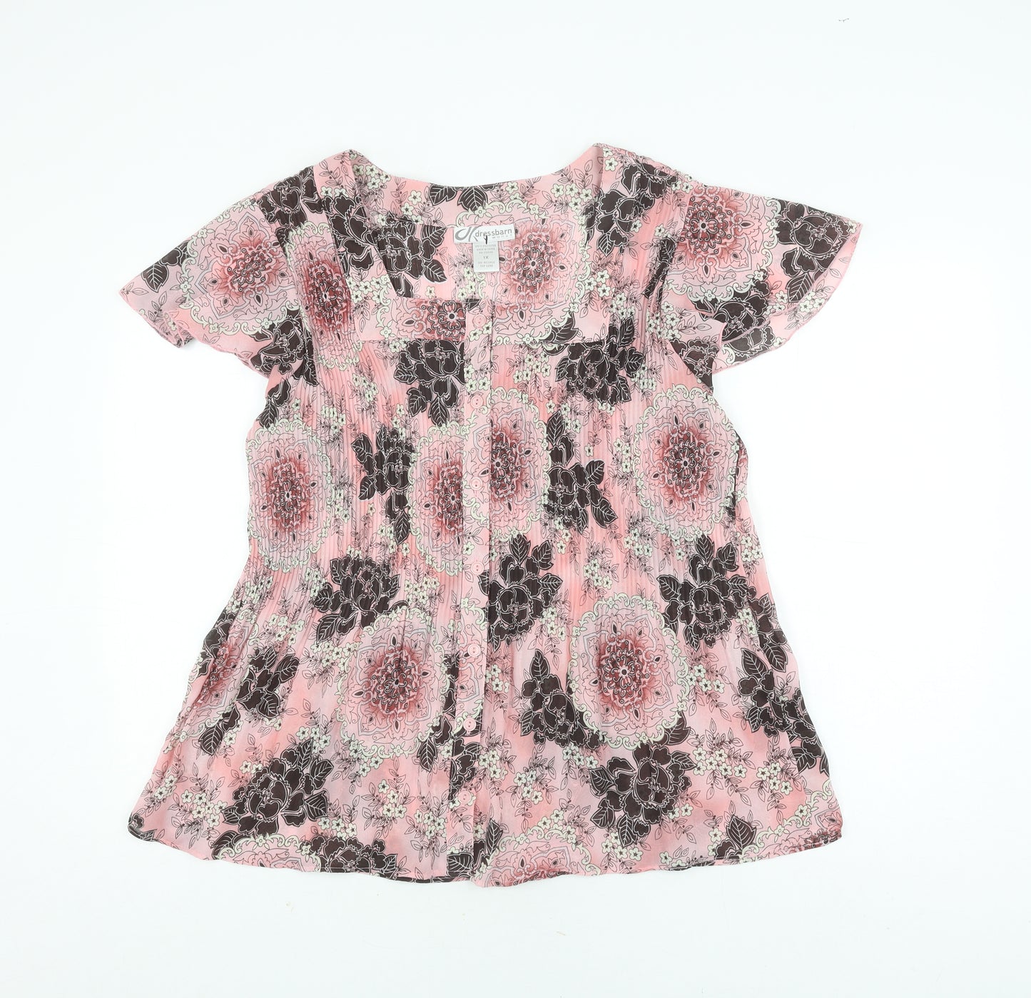 Dressbarn Women's Multicoloured Floral Top L