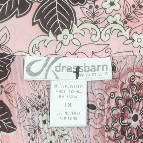 Dressbarn Women's Multicoloured Floral Top L
