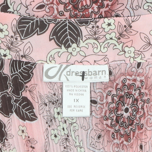 Dressbarn Women's Multicoloured Floral Top L