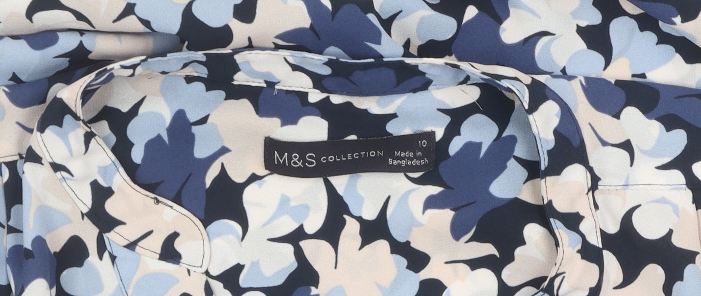 Marks and Spencer Women's Multicoloured Floral Blouse, Size 10