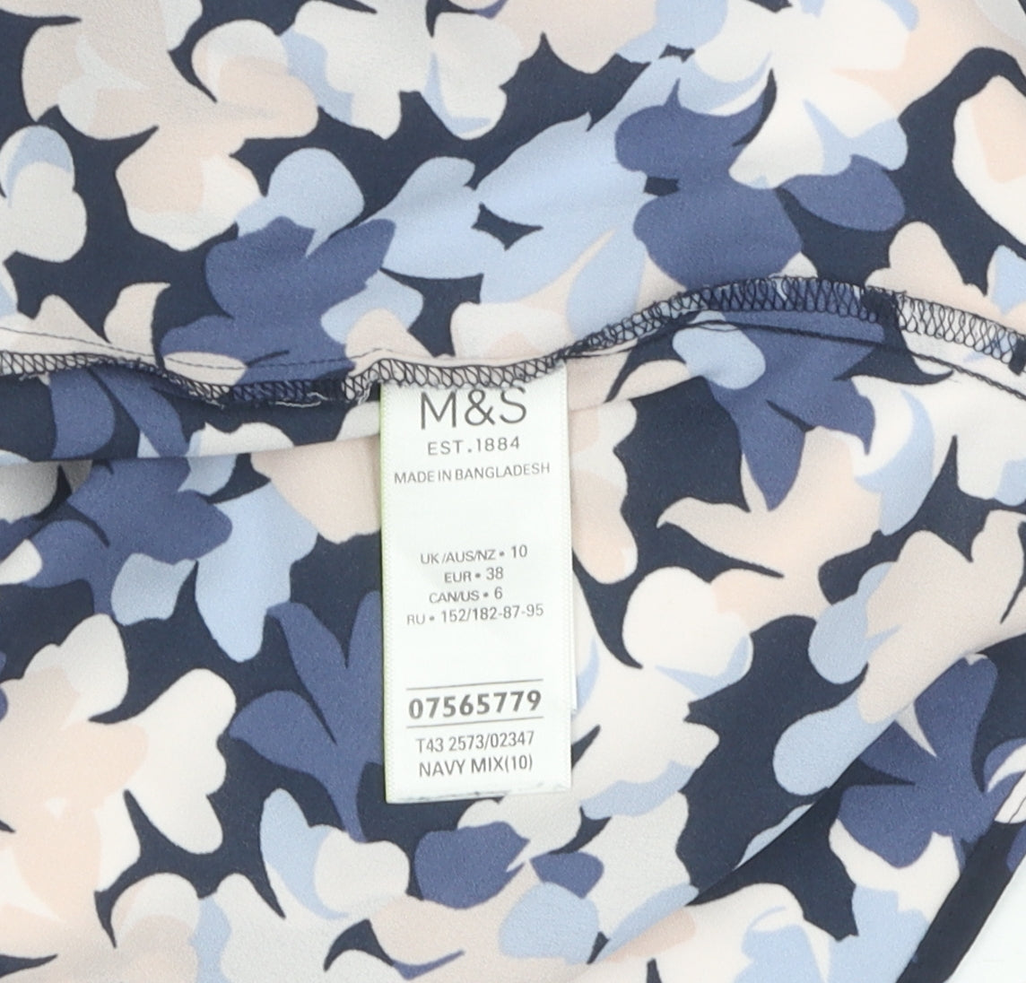 Marks and Spencer Women's Multicoloured Floral Blouse, Size 10