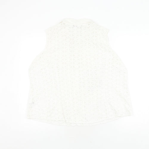 Marks and Spencer Women's White Blouse, Size 22