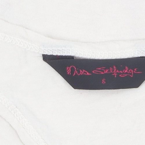 Miss Selfridge Ivory Sleeveless Camisole Top Size 6
