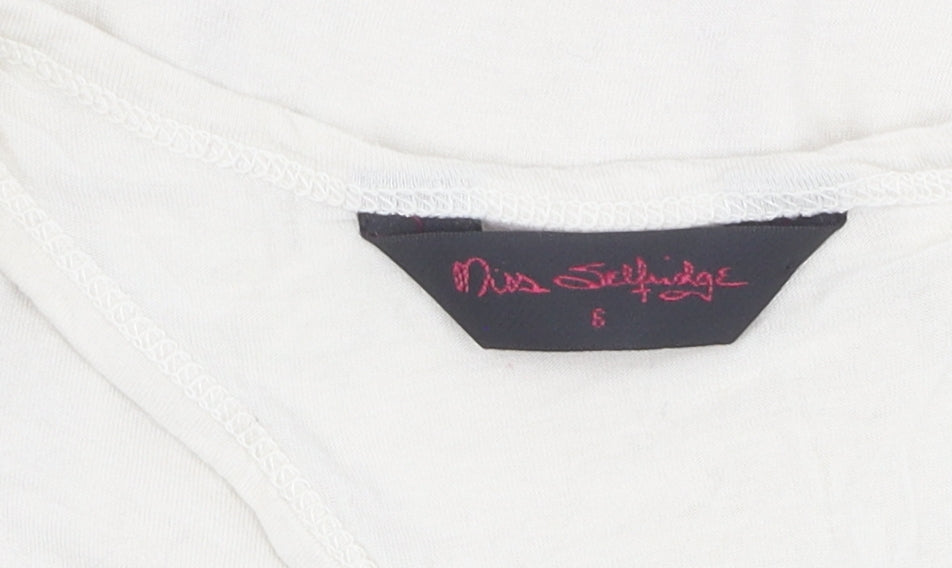 Miss Selfridge Ivory Sleeveless Camisole Top Size 6