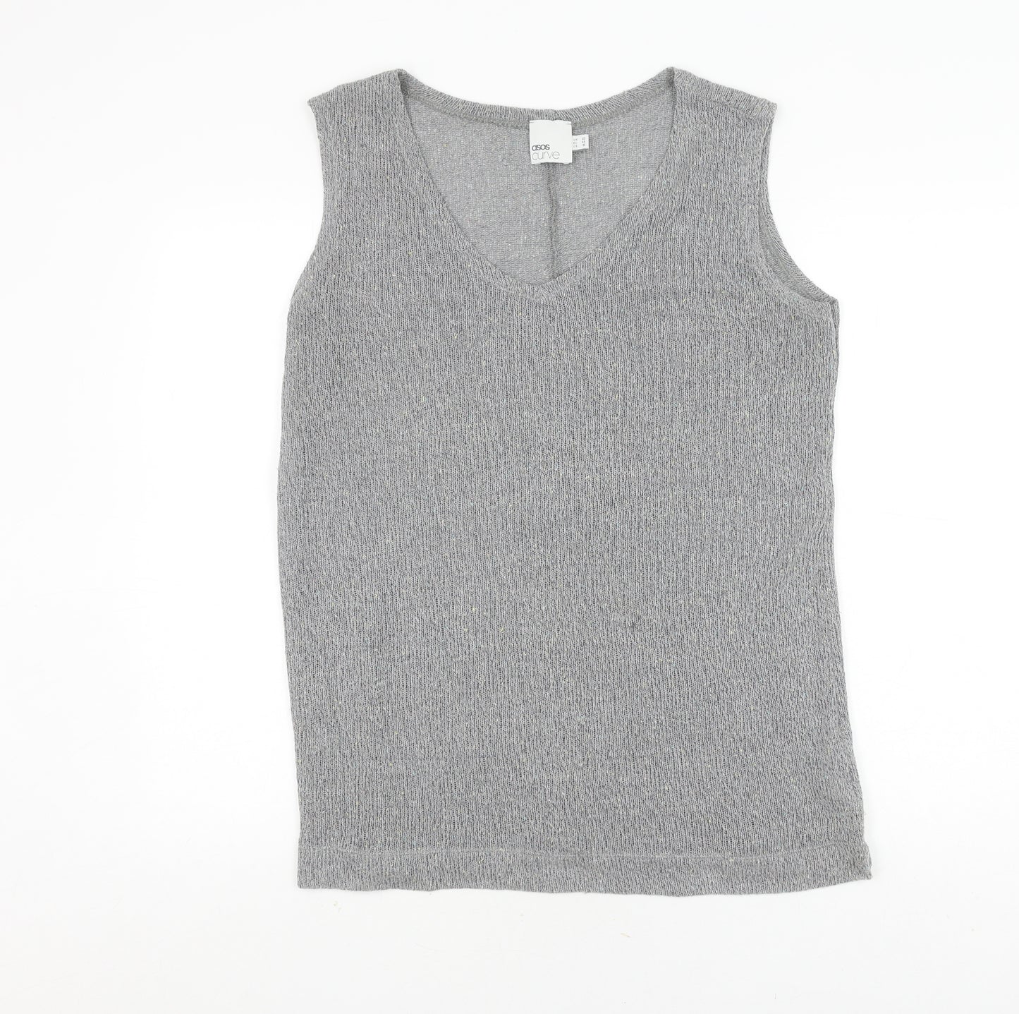 ASOS Curve Grey Sleeveless Tank Top Size 20