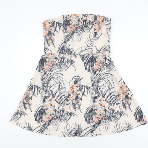 Next Women's Multicoloured Floral A-Line Dress 14