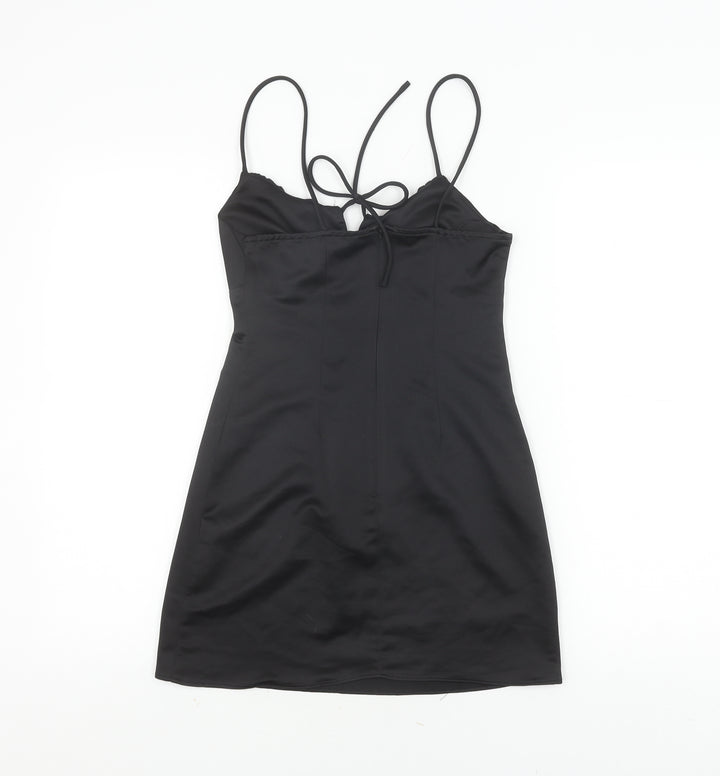 Topshop Women's Black Petite Slip Dress, Size 4