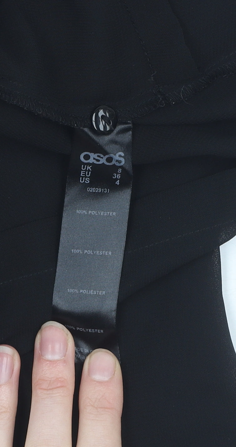 ASOS Women's Black Kimono Blouse Size 8