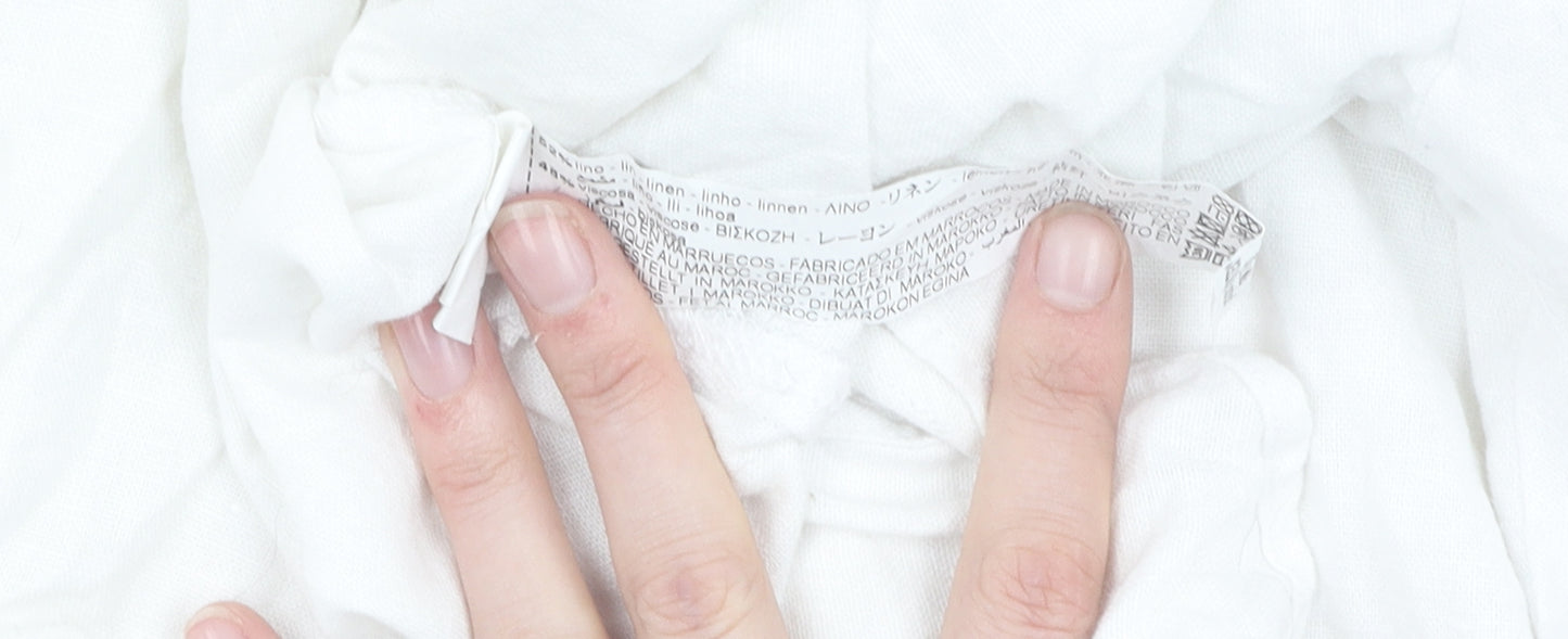 Zara Women's White Button-Up Shirt XS