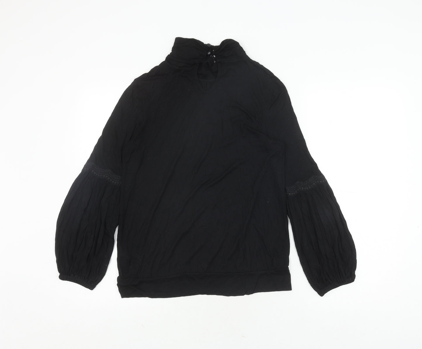 Wallis Women's Black Tunic Blouse Size 12